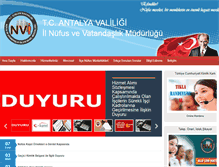 Tablet Screenshot of antalyailnufus.gov.tr